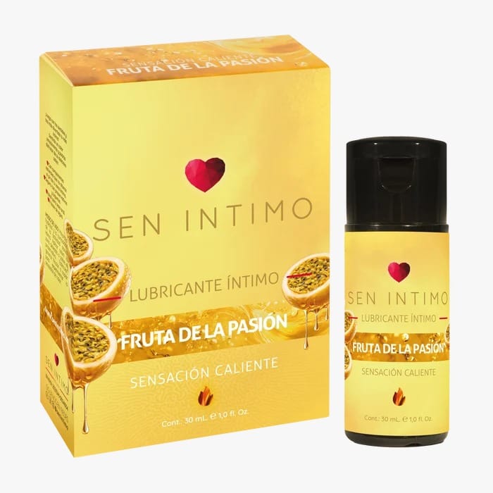 Lubricante Íntimo Caliente con Sabor a Maracuyá 30 ml – Sen Íntimo